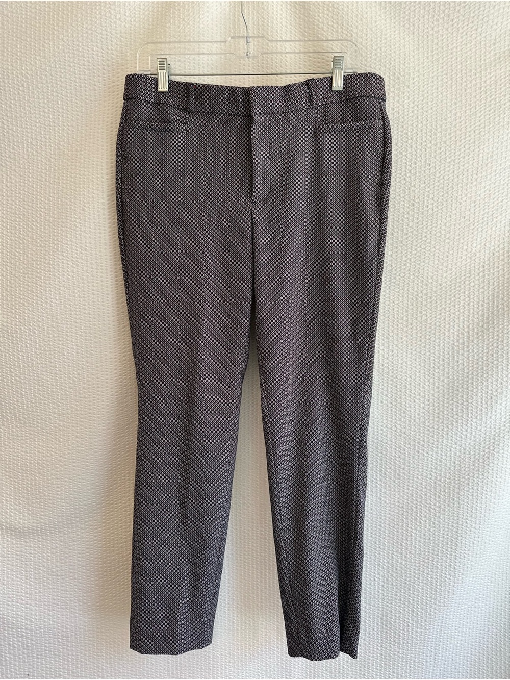 Banana Republic Sloan Women’s Ankle Pant Size 10 Geometric Print Career Stretch